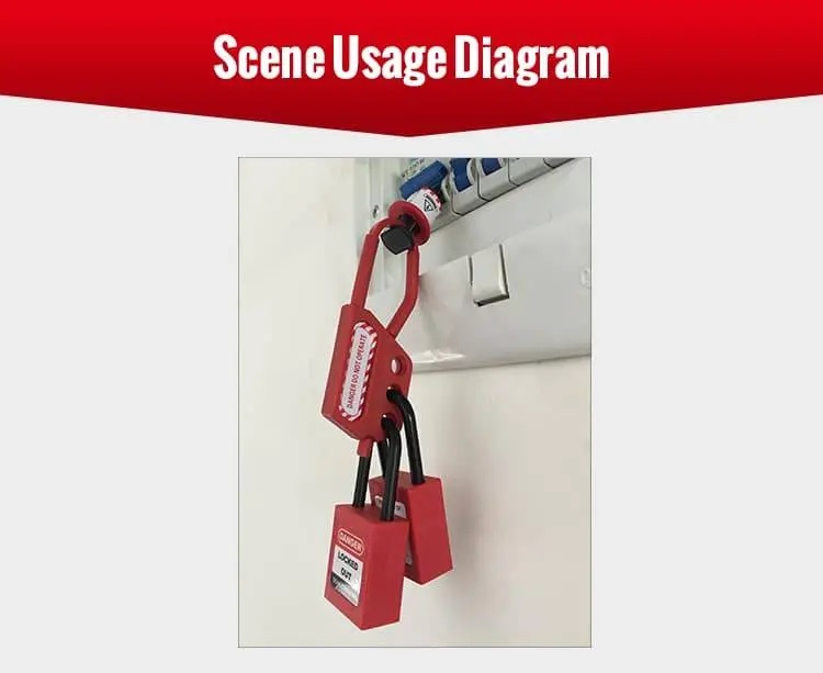 NH02 NH03 วิธีใช้ PP Nylon Safety Lockout Tagout Hasp
